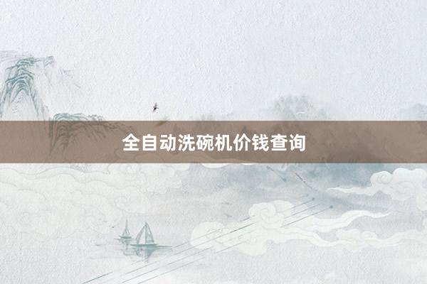 全自动洗碗机价钱查询